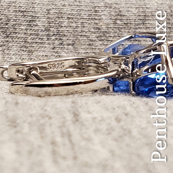 SOLID 925 Sterling Silver Hypoallergenic Earring Set - Picture 2 of 5